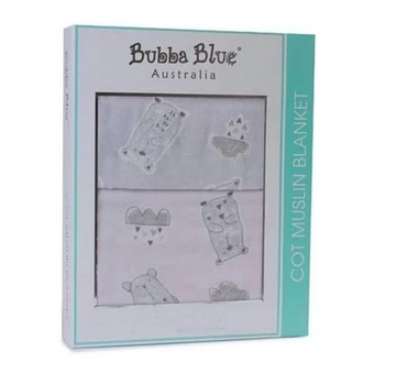 MUSLIN BLANKET-MY FIRST BUBBA BLUE 298/